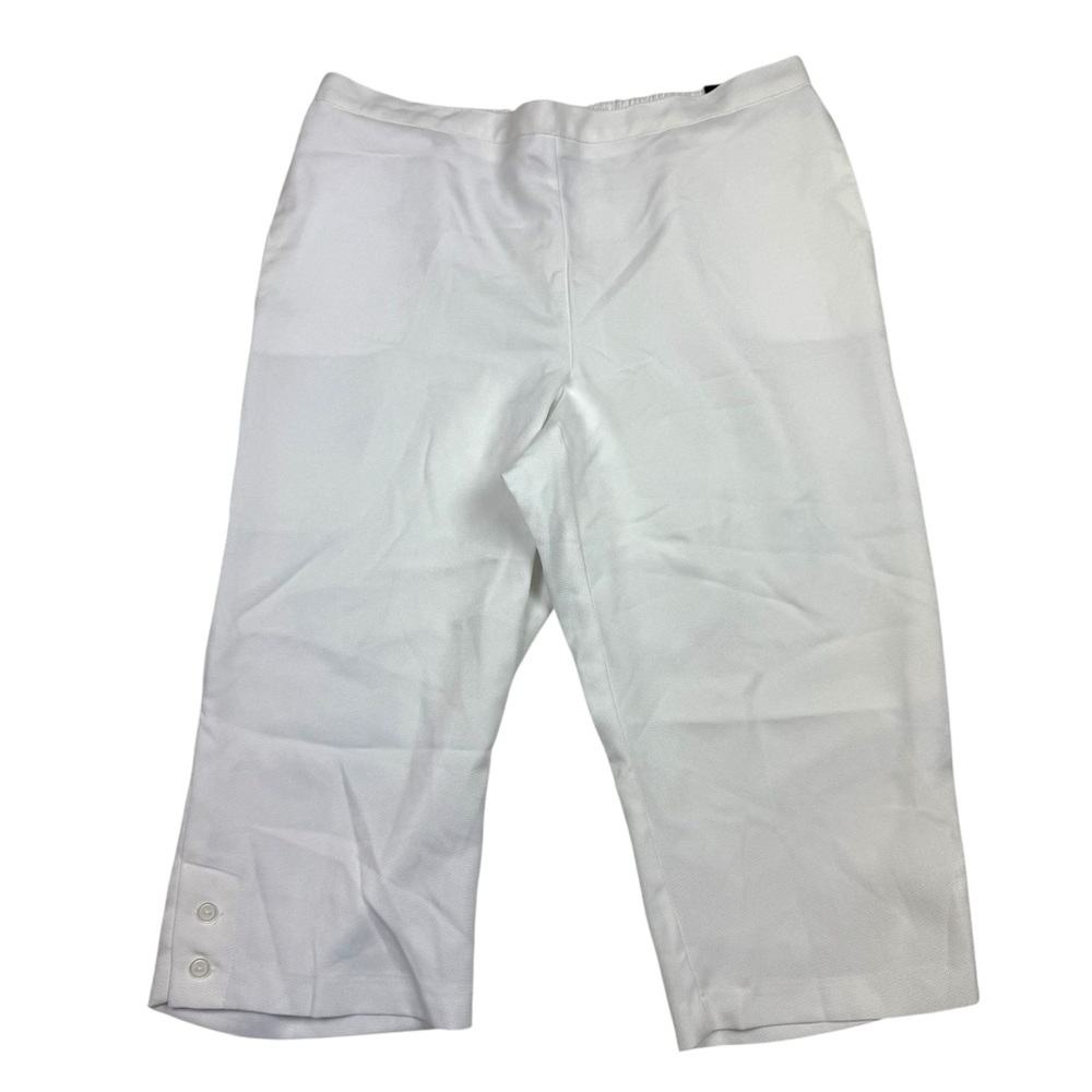 Alfred Dunner Classic White Petite capris